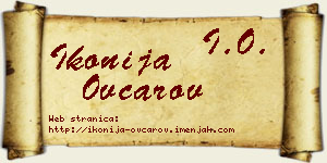 Ikonija Ovčarov vizit kartica